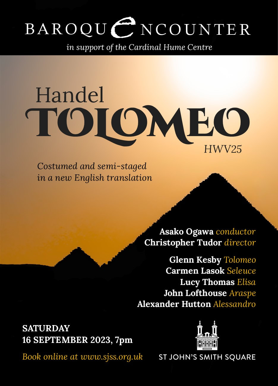 Flier for Handel's Tolomeo